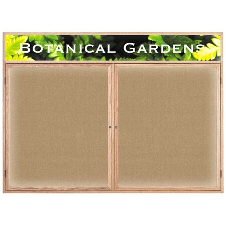 United Visual Products Open Faced Traditional Rounded Corkboard UV641ARC-BLACK-CINNABA